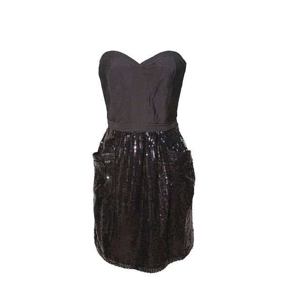 Pure Sugar Dresses & Skirts - Pure Sugar Black Corset Bustier Sequin Dress S